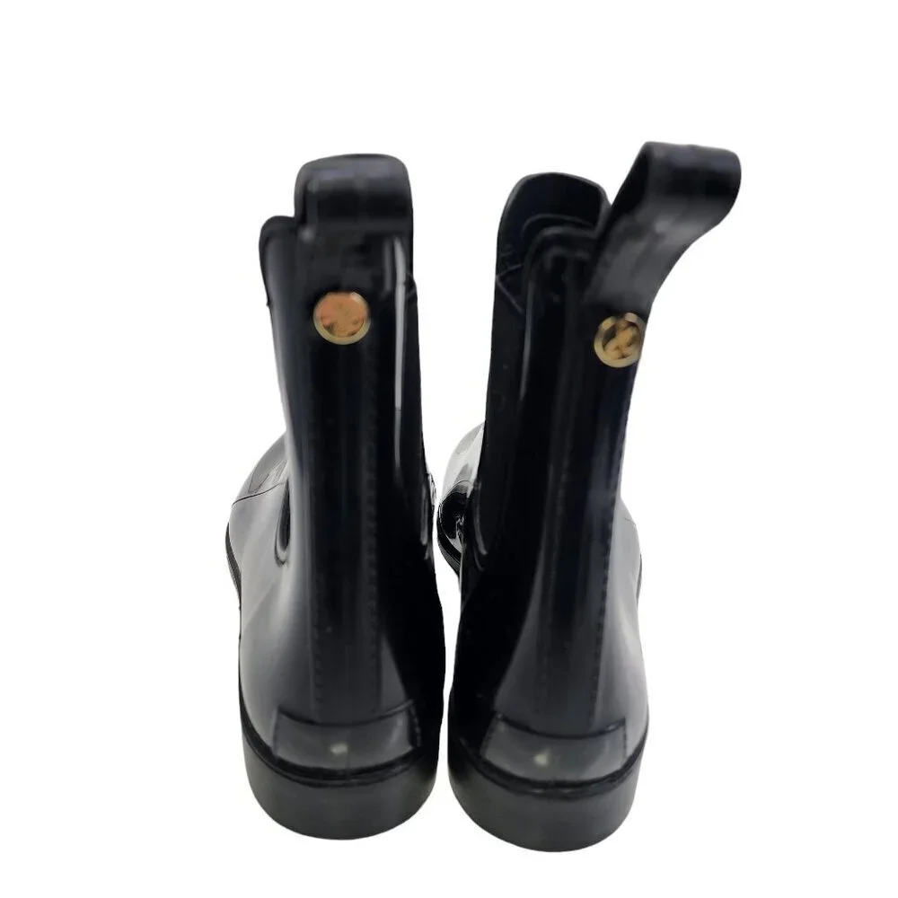 Sam Edelman Tinsley Womens Rubber Man Made Rain Boots Size 7 Black‎